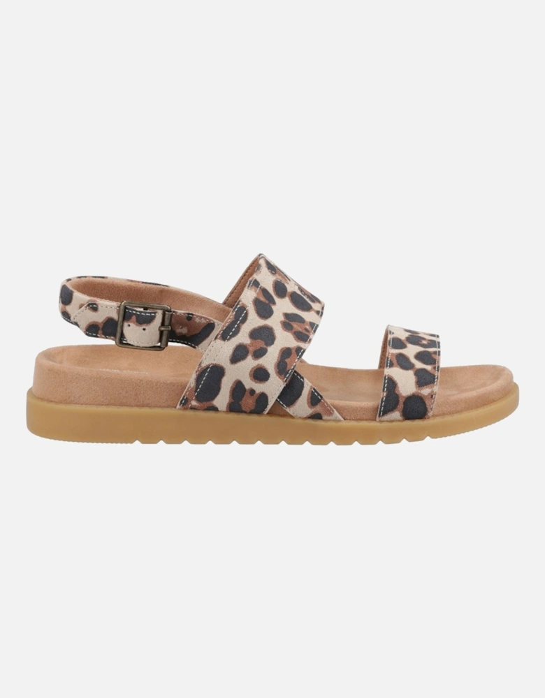 Marin Suede Women's Oatmeal Leopard Sandals