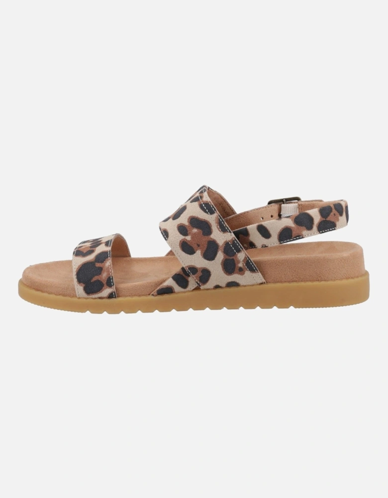 Marin Suede Women's Oatmeal Leopard Sandals