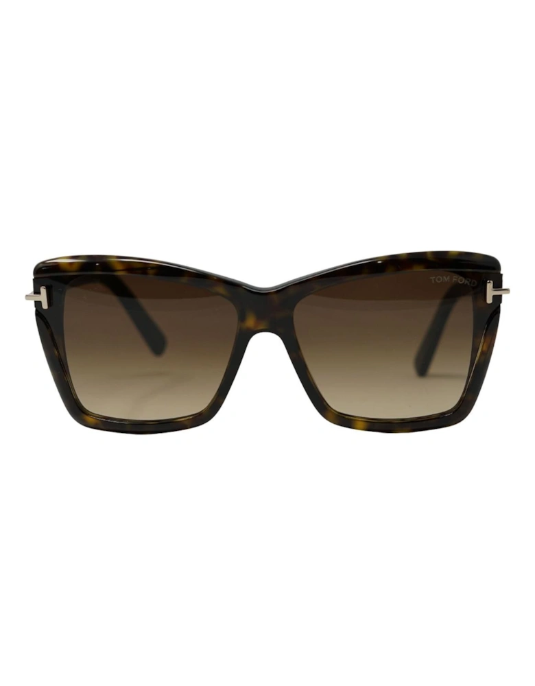 Leah Ft0849 52F Brown Sunglasses