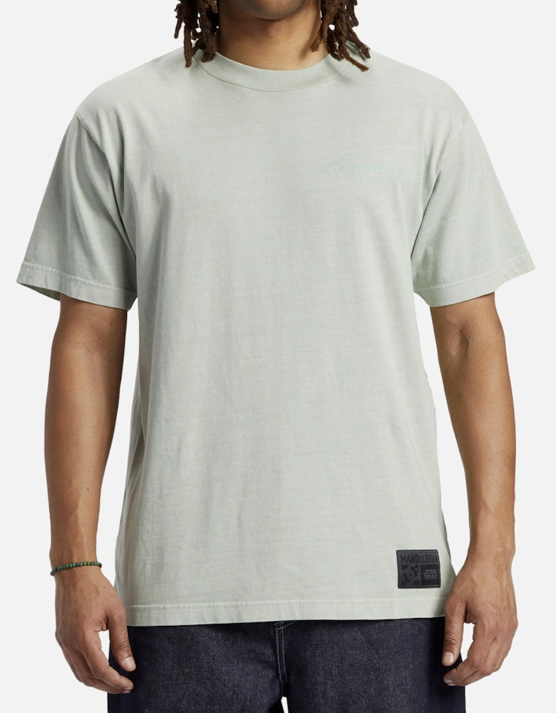 Mens Grogu The Child Crew Neck T-Shirt - Silt Green
