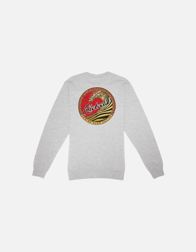 Mens Dakine Surf Dazine Crew Neck Sweatshirt - Grey