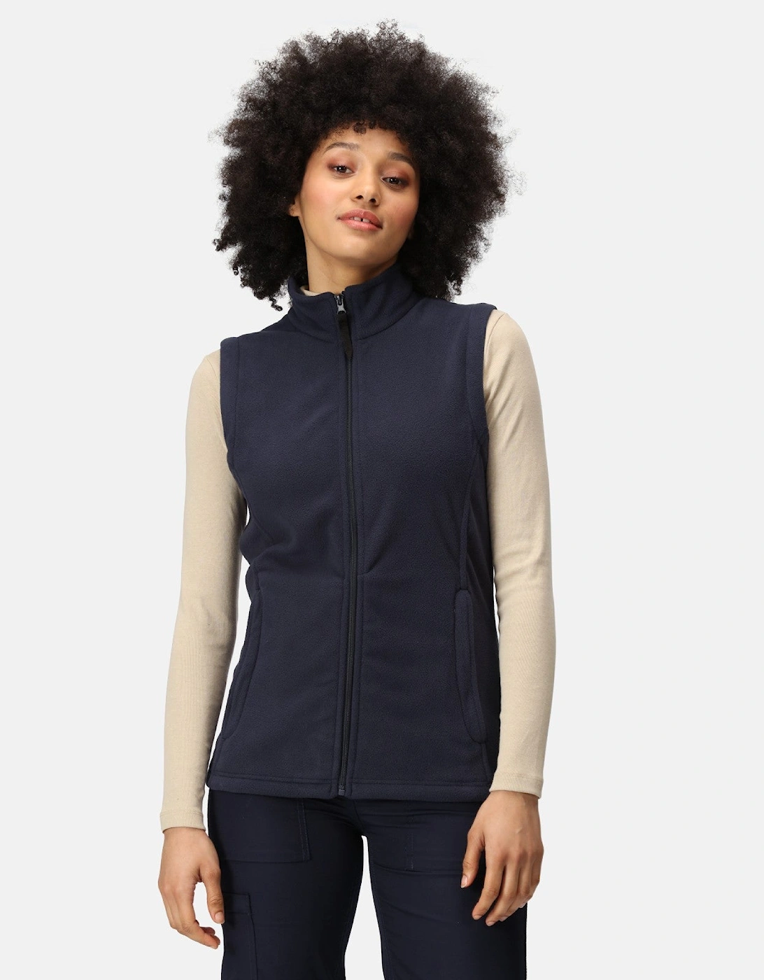 Professional Womens Micro Fleece Gilet, 2 of 1