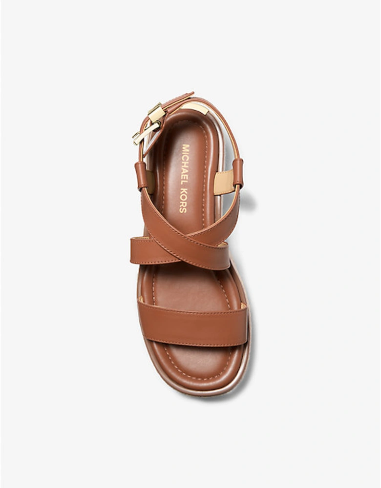 Lynn Leather Platform Espadrille Sandal