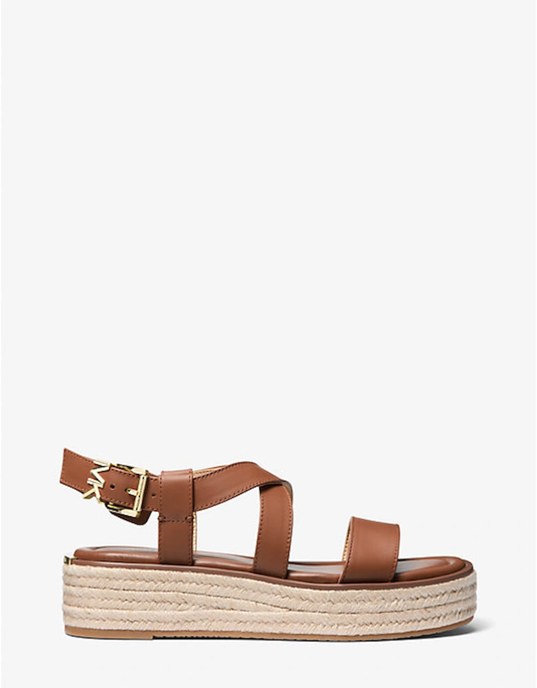 Lynn Leather Platform Espadrille Sandal