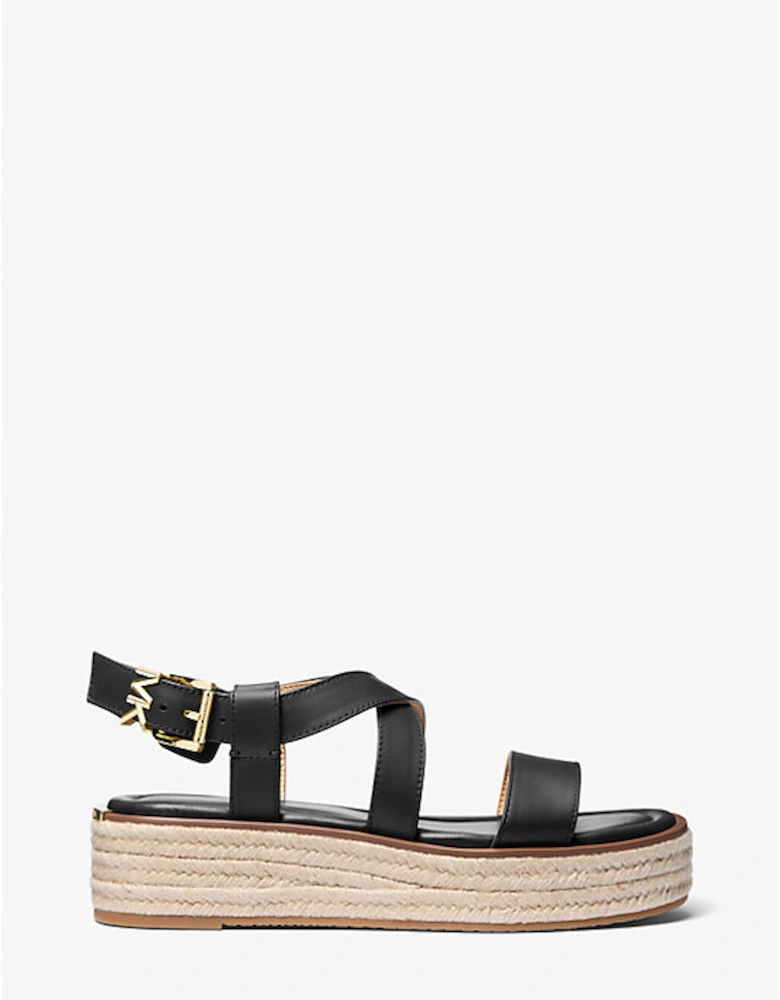 Lynn Leather Platform Espadrille Sandal