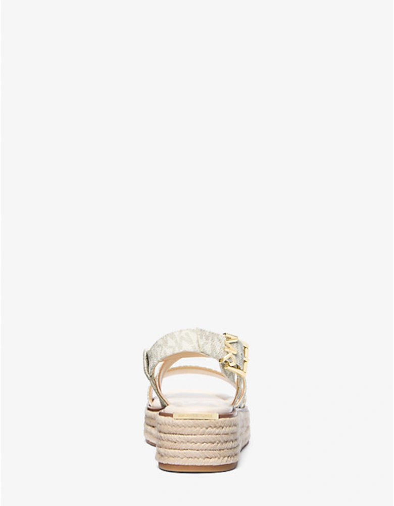 Lynn Signature Logo Platform Espadrille Sandal