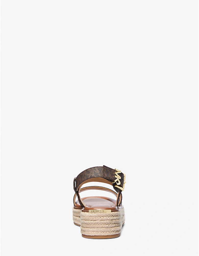 Lynn Signature Logo Platform Espadrille Sandal