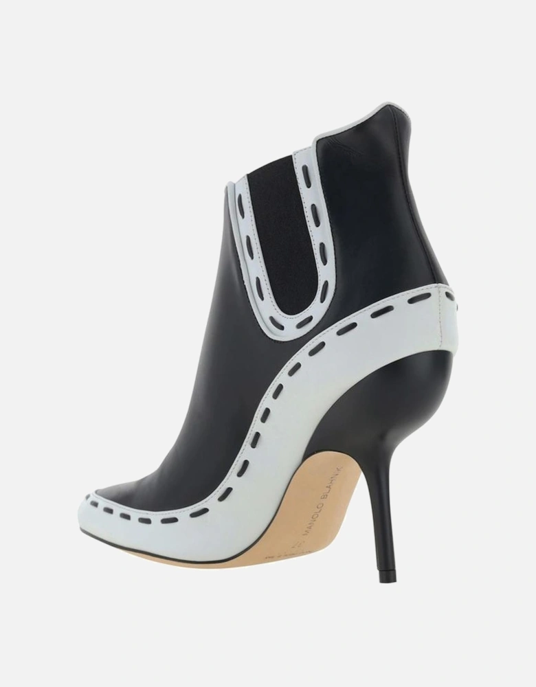 Leather Rizas Pumps with Stiletto Heel Women - Black