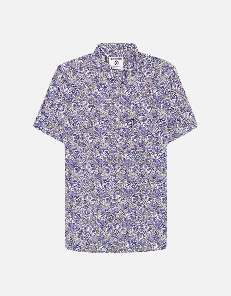 Mens Cotton Paisley Shirt - Multi