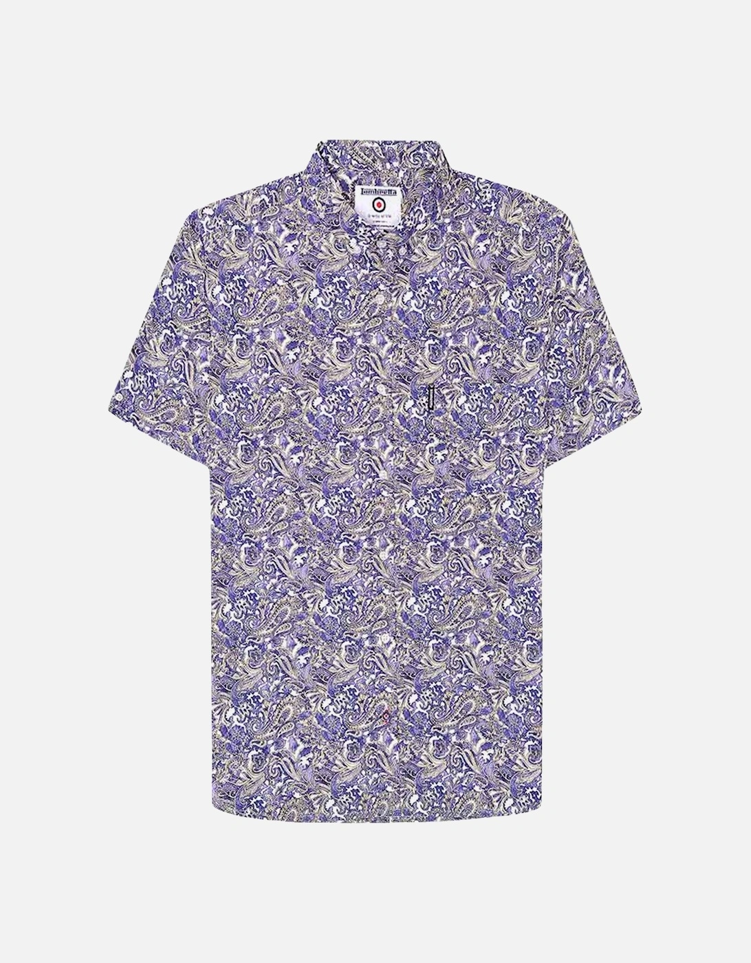 Mens Cotton Paisley Shirt - Multi, 2 of 1