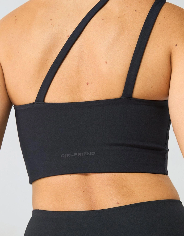 Womens Training Uma One Shoulder Bra - Black