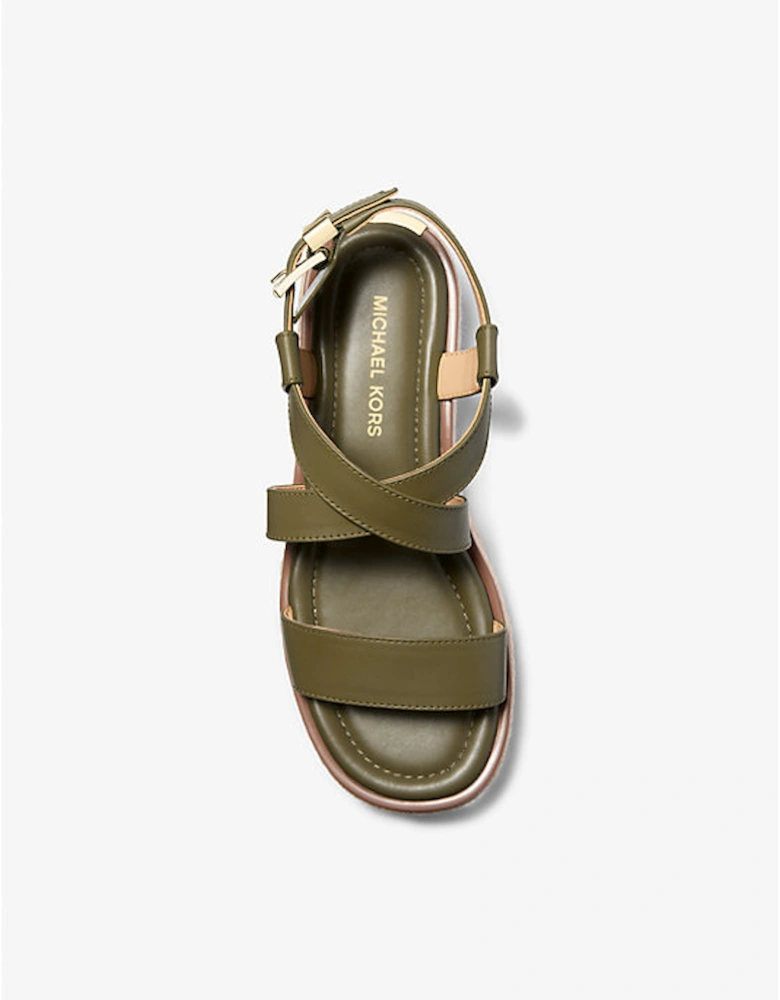 Lynn Leather Platform Espadrille Sandal