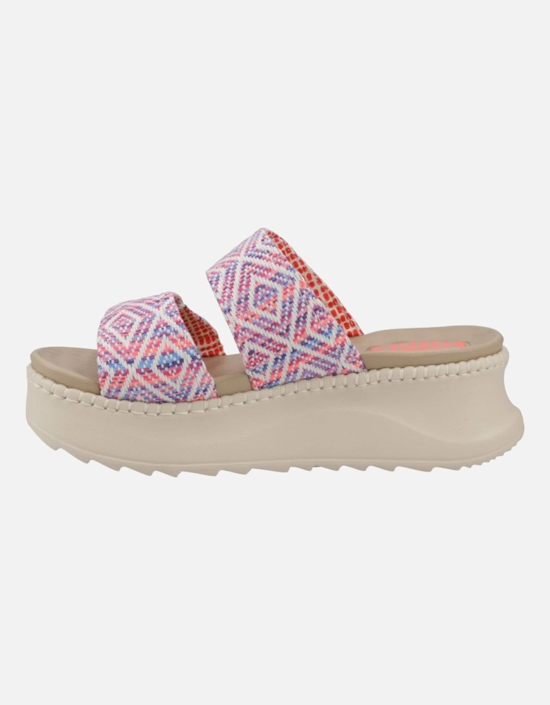Delray Slide Surf Baja Womens Platform Sandals