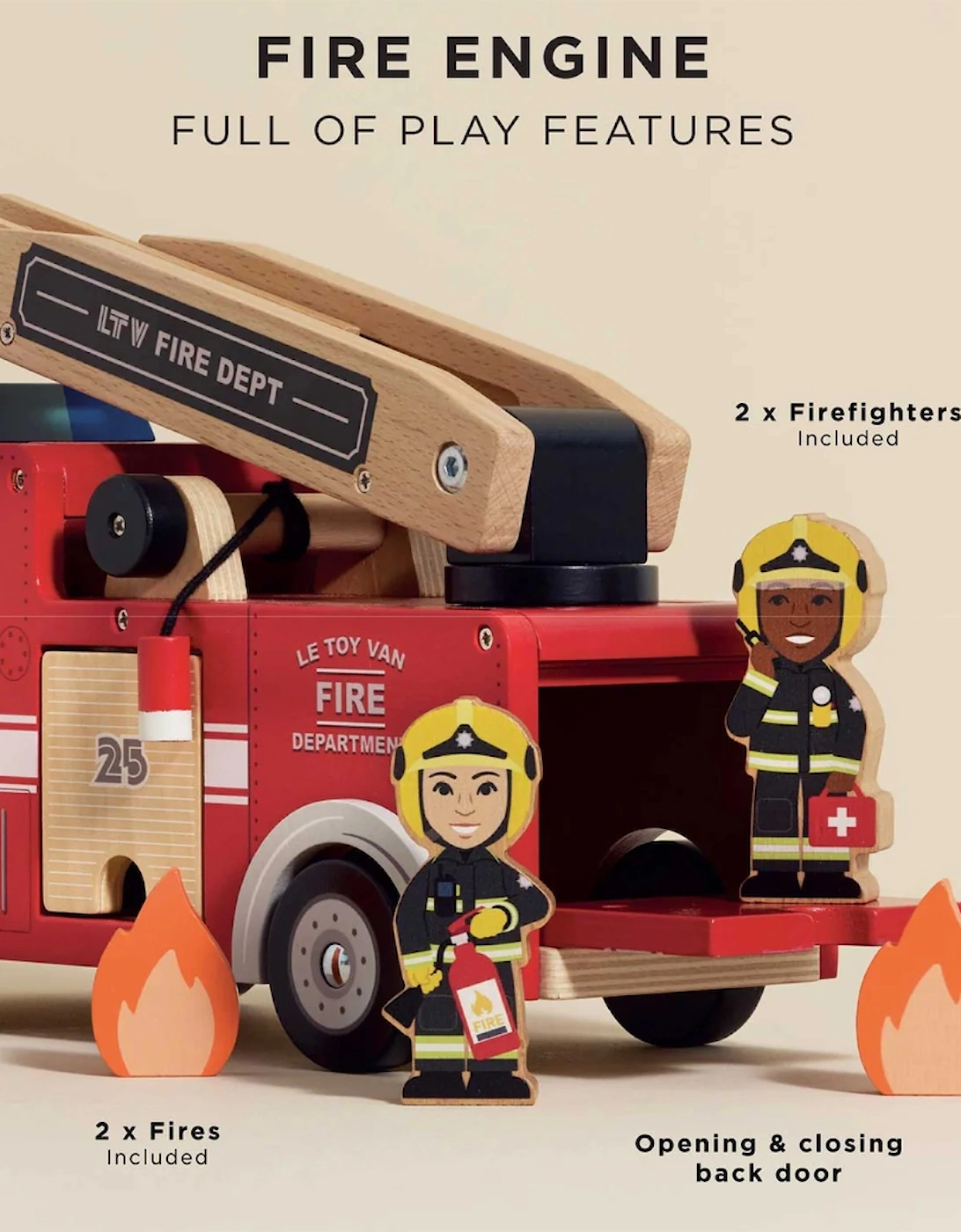 Fire Engine with Firefighters