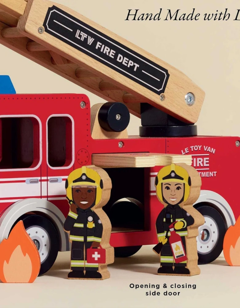 Fire Engine with Firefighters