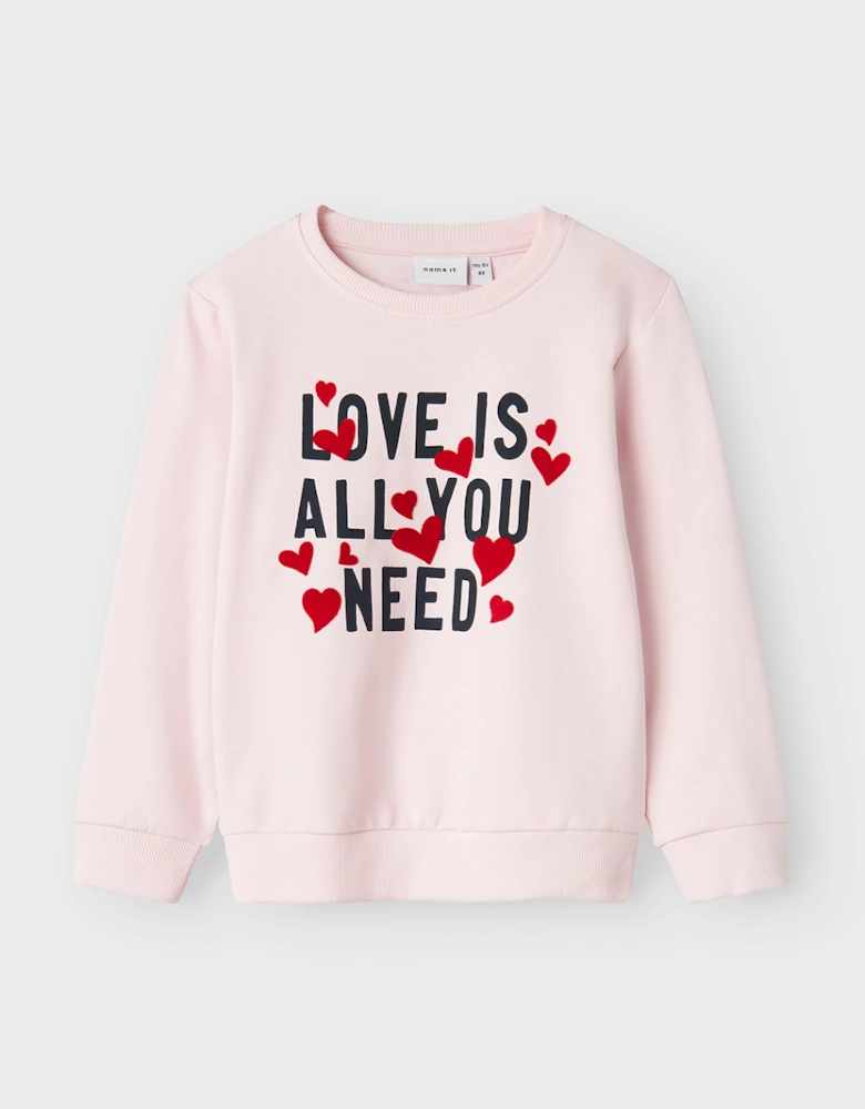 Mini Girl's Care Sweatshirt Ballerina