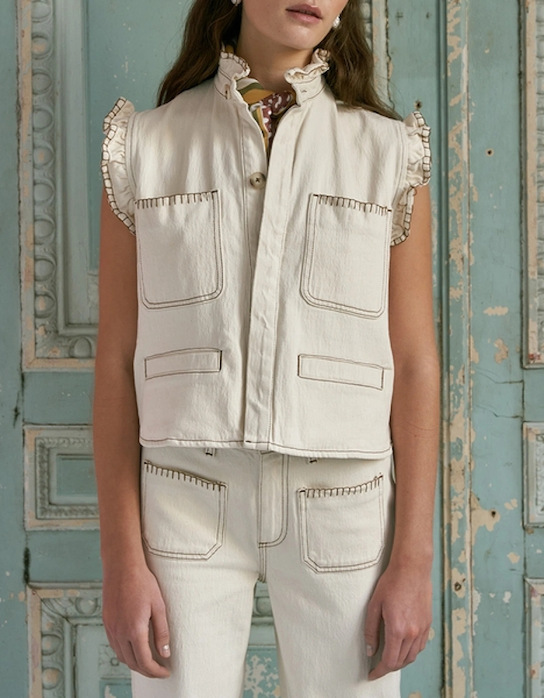Pablo Denim Waistcoat, 2 of 1