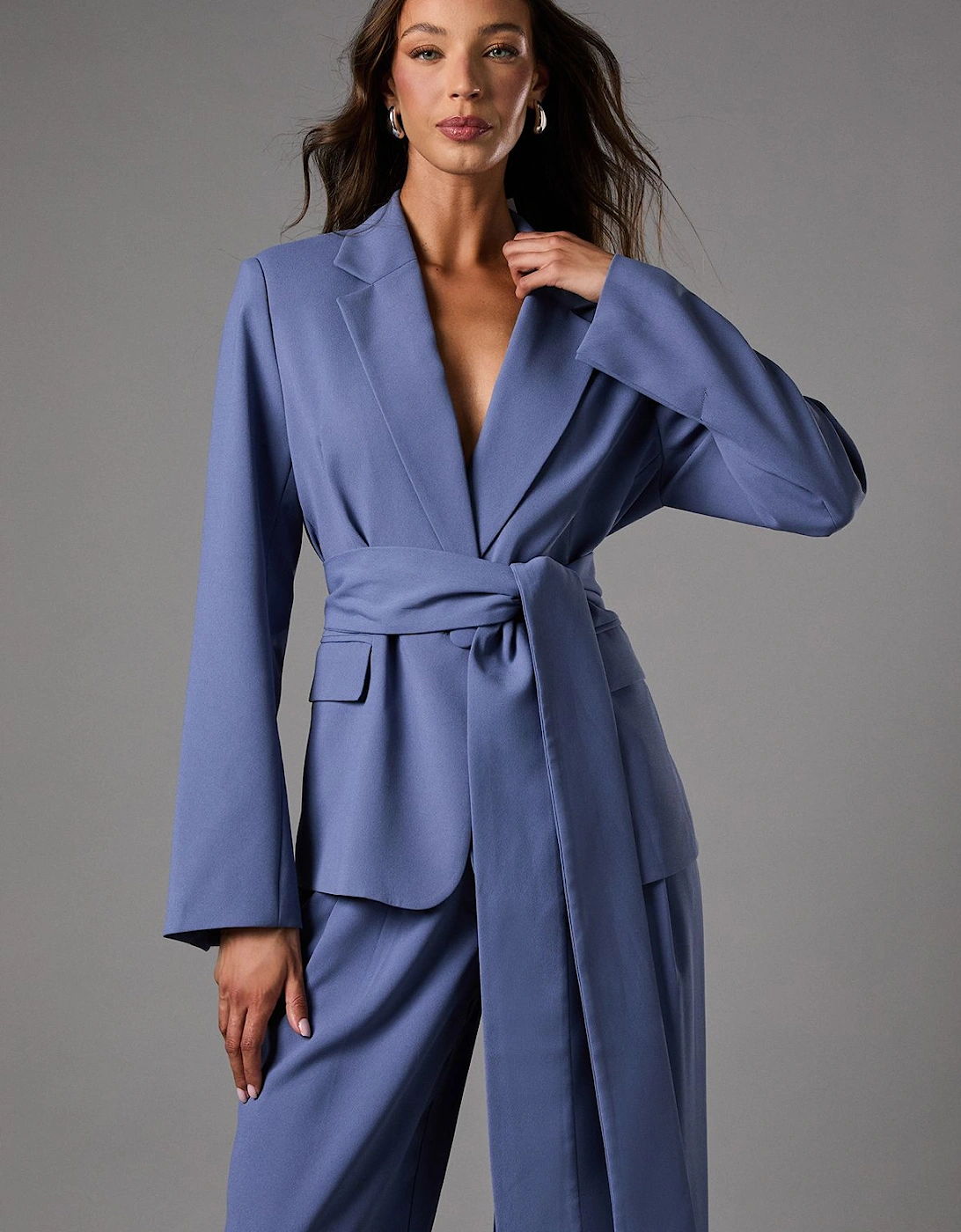 Wrap Tie Front Blazer, 2 of 1