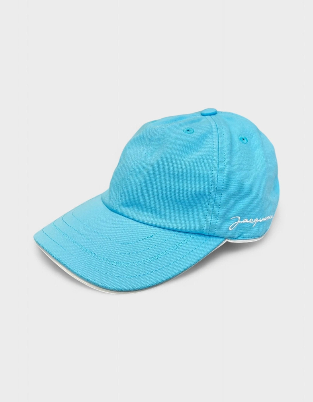 Jacquemus Men's Jacquemus La Casquette Bricolo Turquoise Cap - Blue/Blue