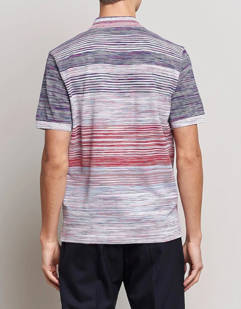 Space Dye Short Sleeve Polo Shirt