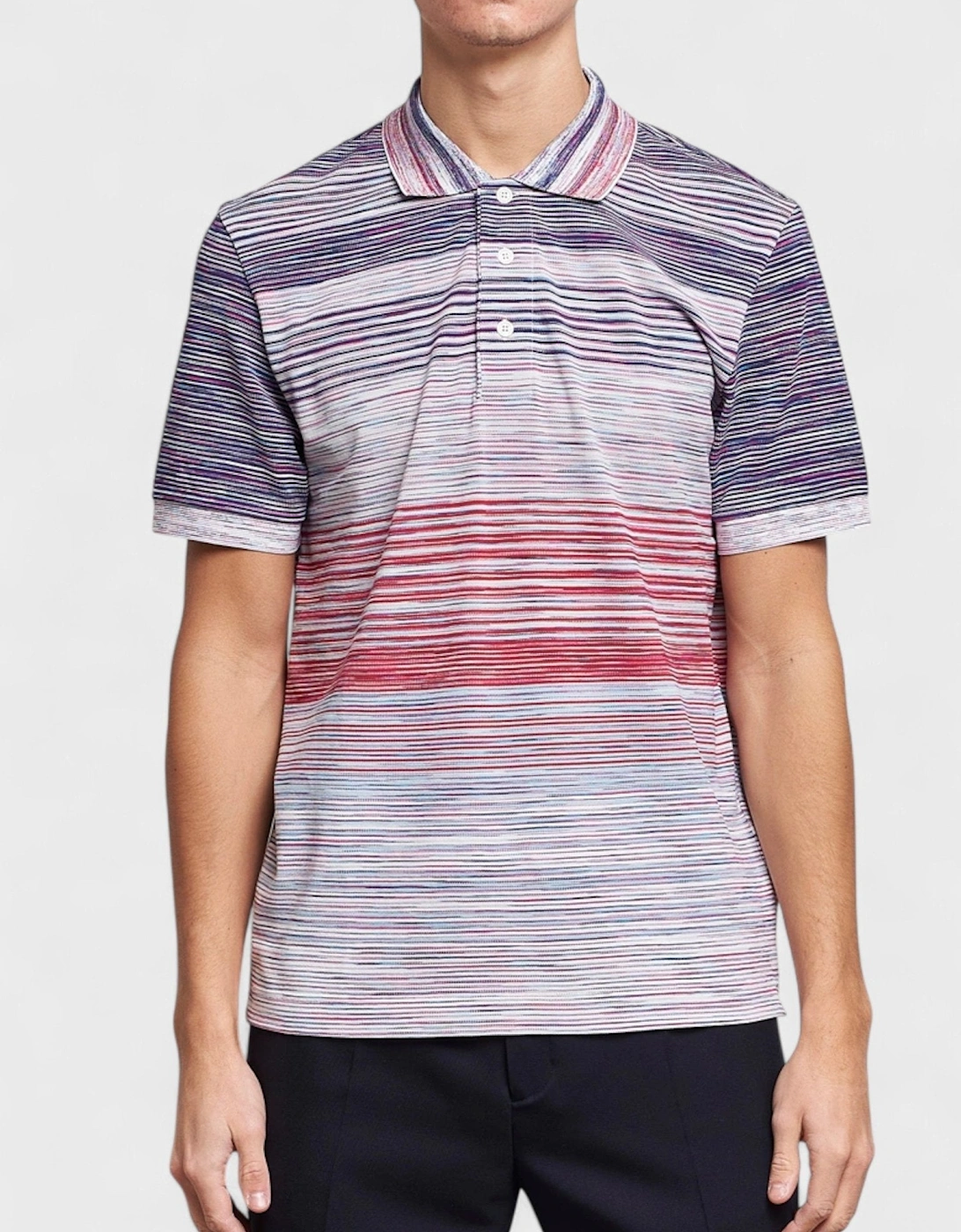 Space Dye Short Sleeve Polo Shirt