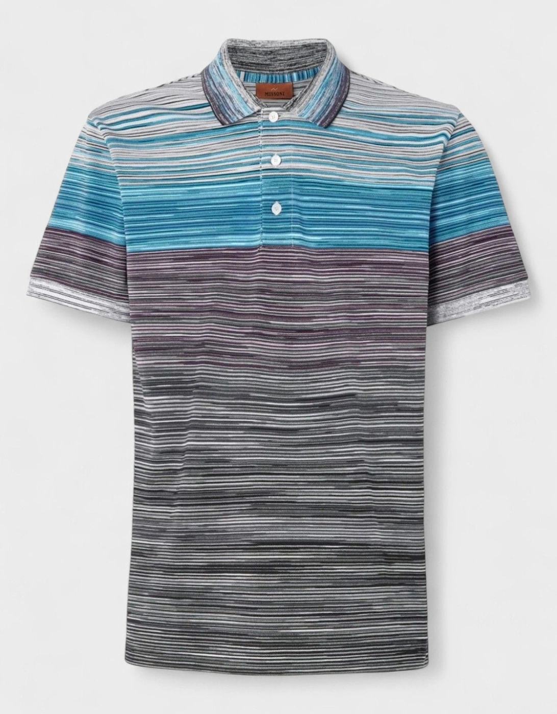 Space Dye Short Sleeve Polo Shirt Blue, 5 of 4