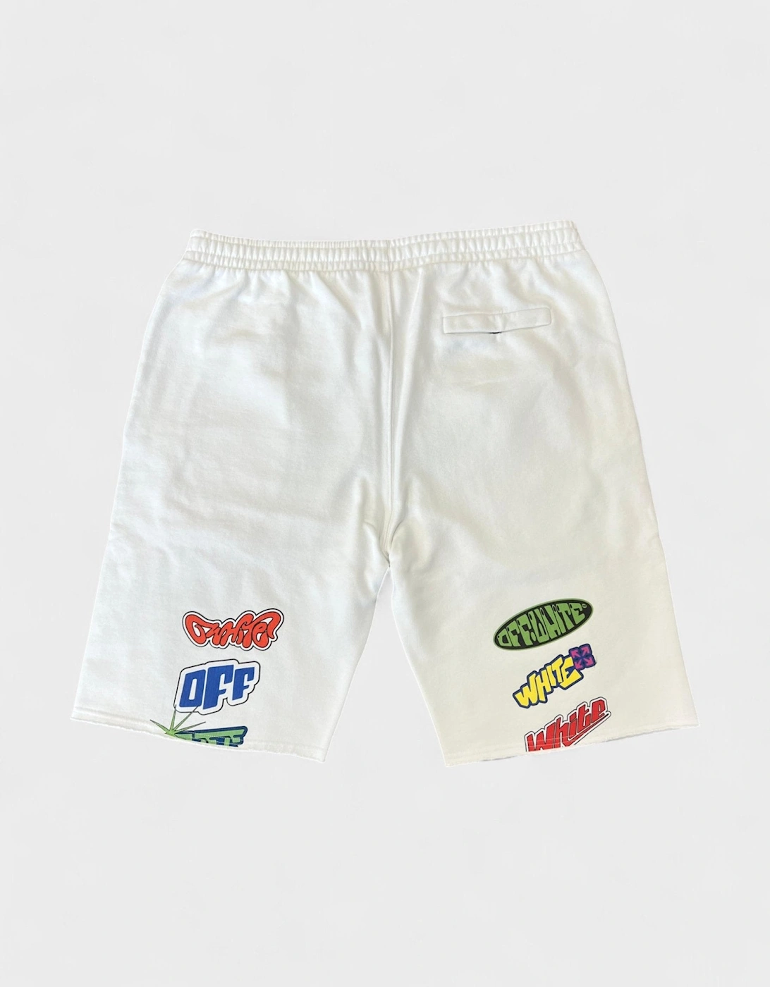 Arrow Sticker Sweatshorts White, 6 of 5