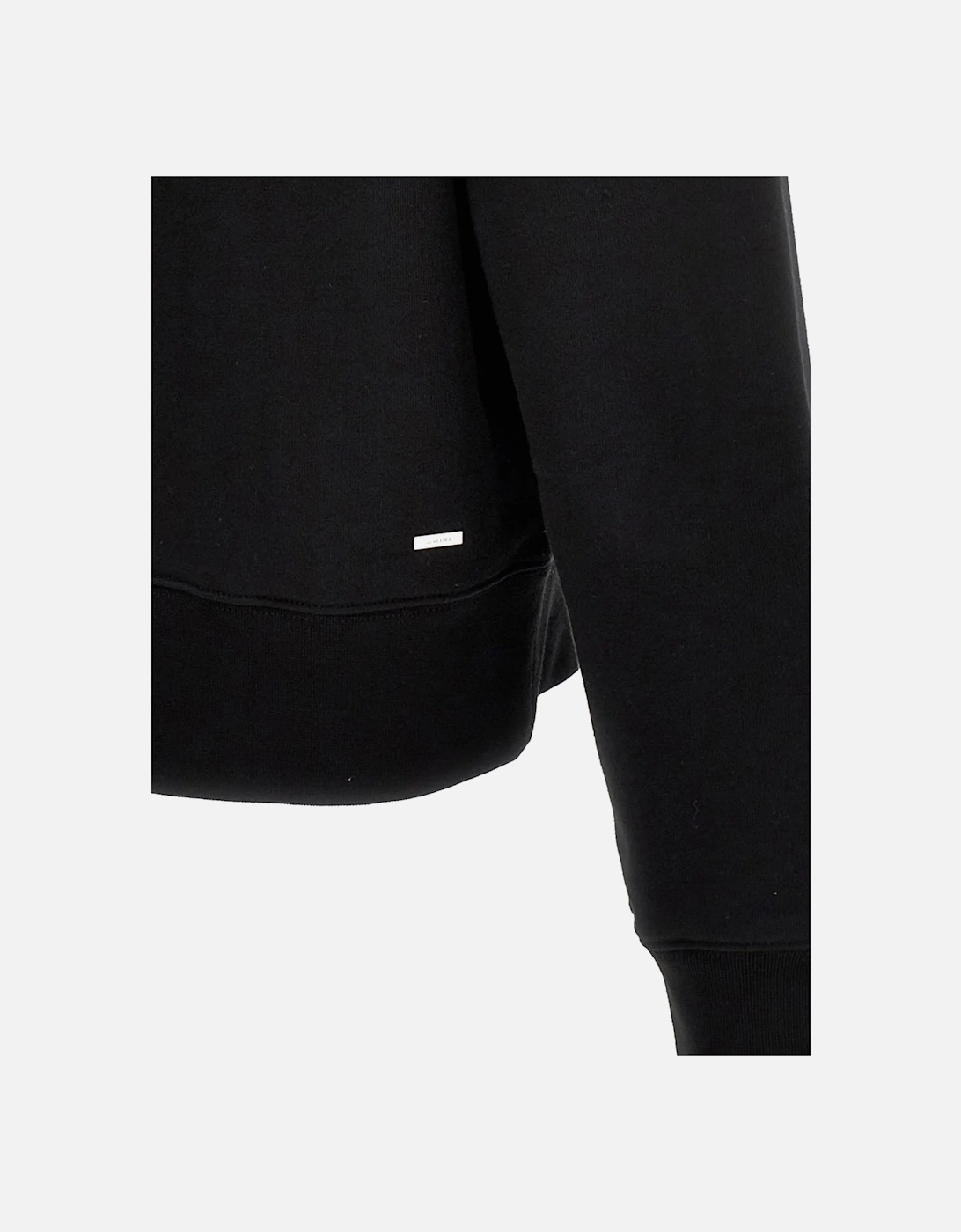FLORAL CREW NECK SWEATSHIRT BLACK