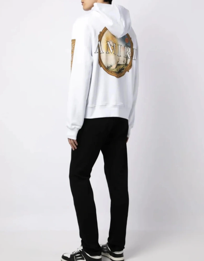 ALCHEMY LANDSCAPE FRAME HOODIE WHITE