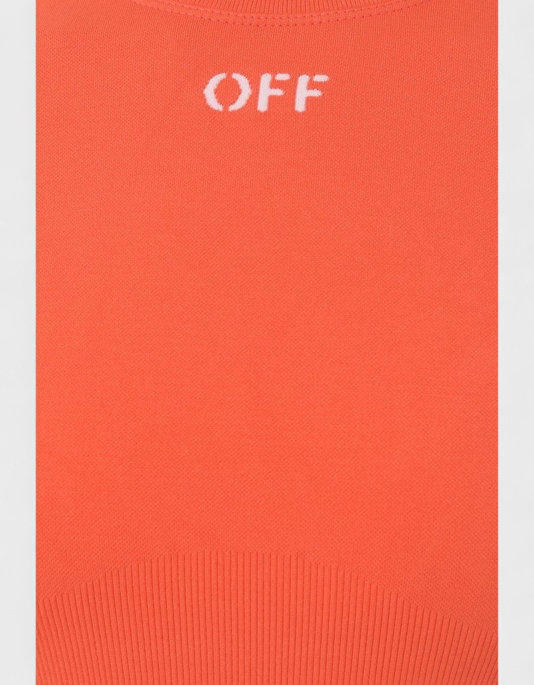 Off Stamp Seamless T-Shirt Orange