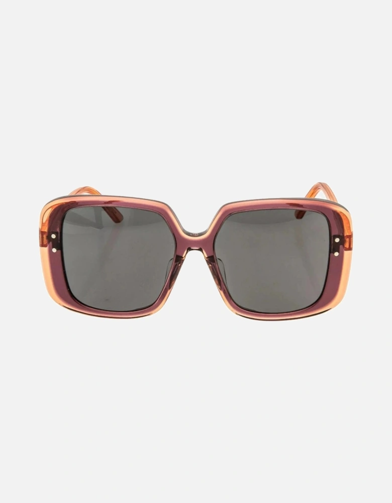 DiorHighlight Red Frame Smoke Grey Lens Sunglasses