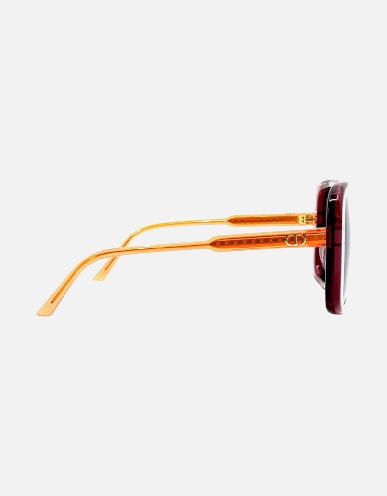 DiorHighlight Red Frame Smoke Grey Lens Sunglasses