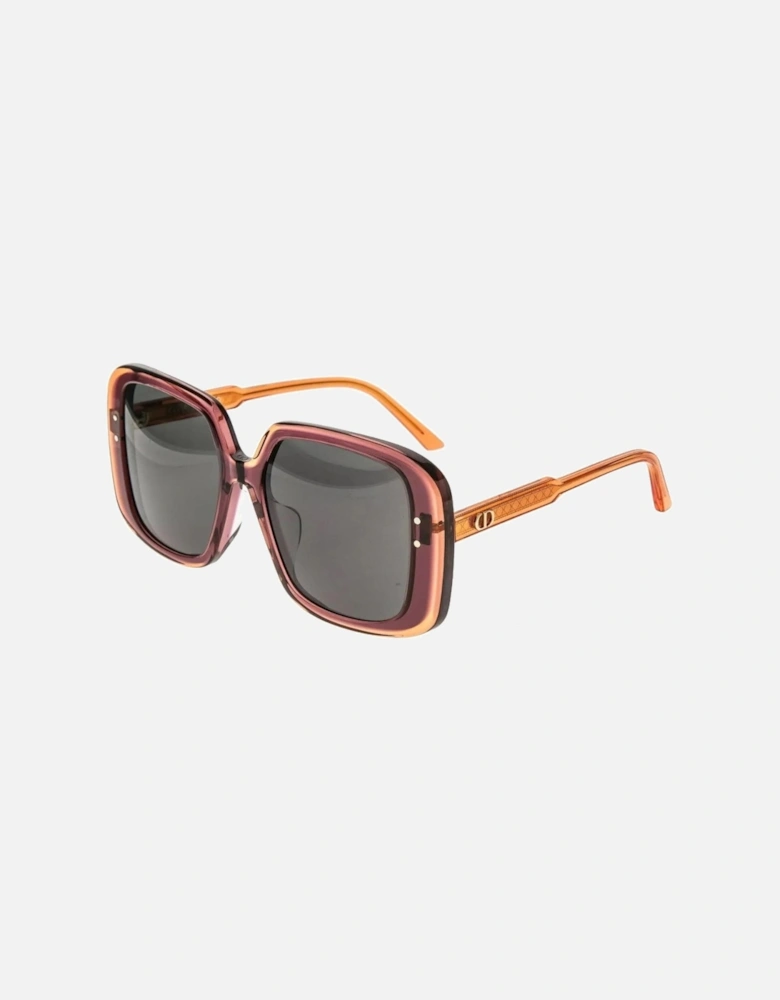 DiorHighlight Red Frame Smoke Grey Lens Sunglasses