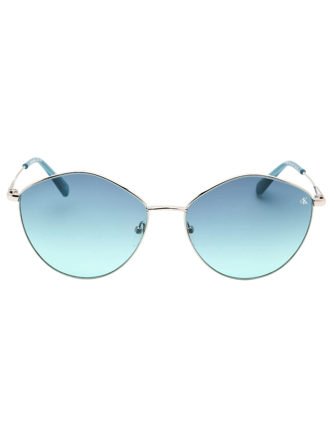 Calvin Klein Women's Blue/Silver Gradient Lensed Sunglasses - Size: One Size