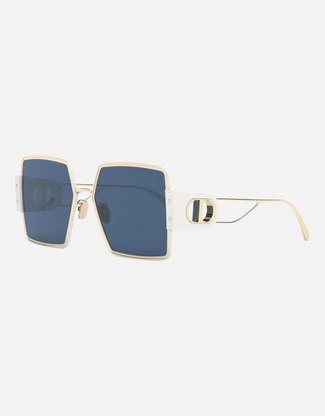 30Montaigne Ivory Frame Blue Lens Sunglasses