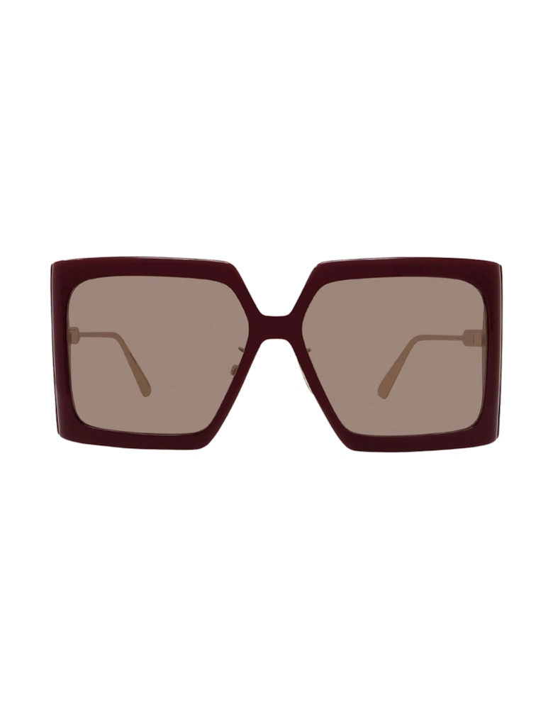 DiorSolar Burgundy Framed Bordeaux Lens Sunglasses