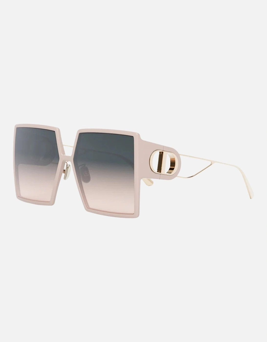 30Montaigne Pale Pink Framed Smoke Grey Lens Sunglasses