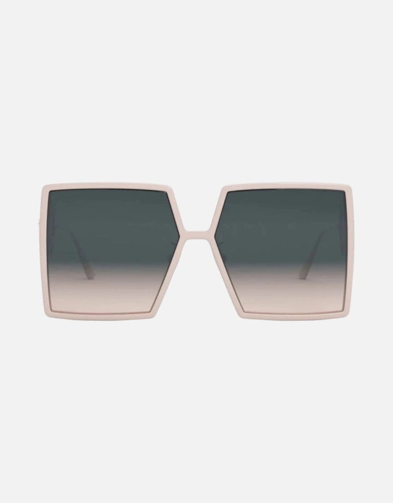 30Montaigne Pale Pink Framed Smoke Grey Lens Sunglasses