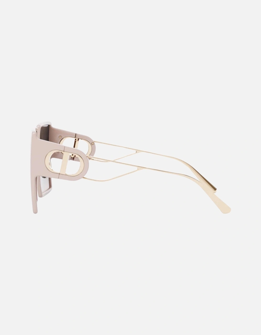 30Montaigne Pale Pink Framed Smoke Grey Lens Sunglasses