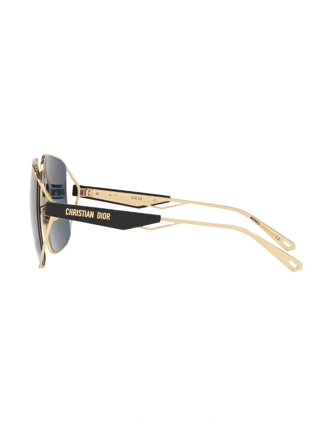 ArchiDior Gold Framed Blue Lens Sunglasses