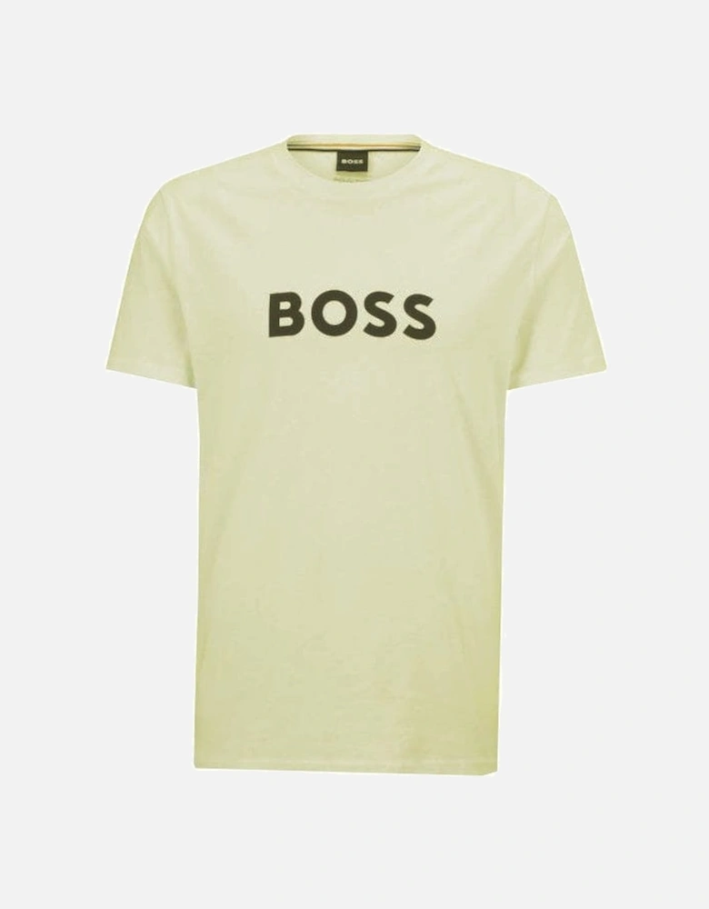 Beige Regular Fit T-shirt.