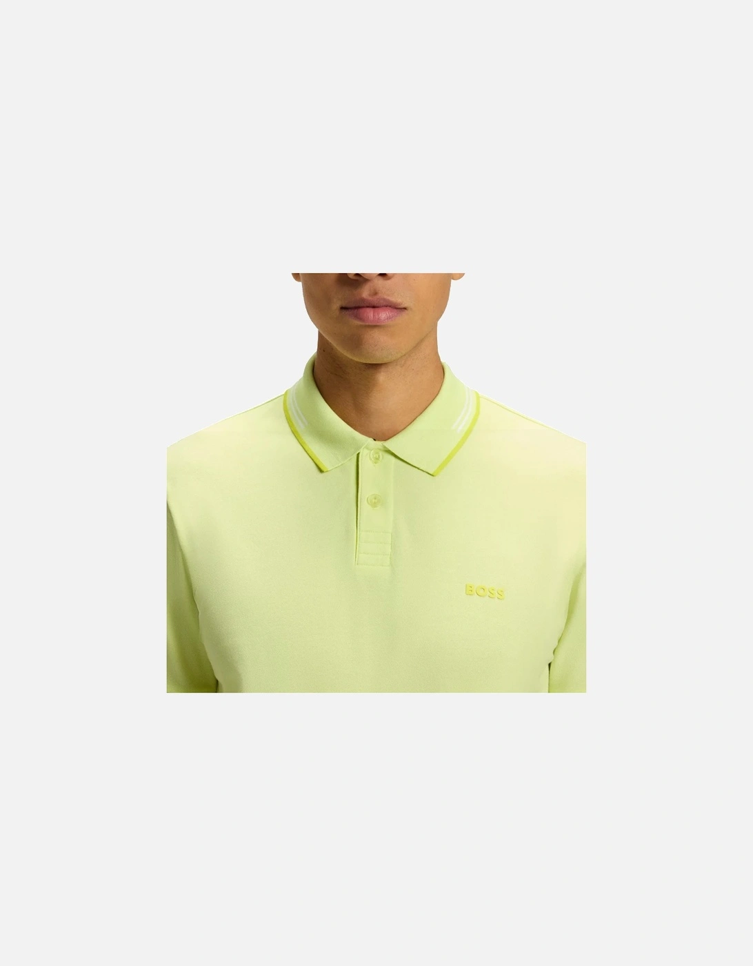 BOSS Slim Fit Paul Polo Shirt Light Pastel Green