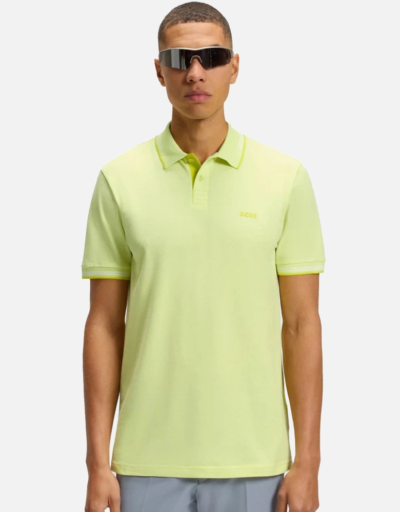BOSS Slim Fit Paul Polo Shirt Light Pastel Green