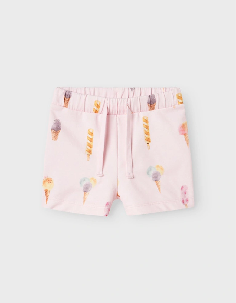 Mini Girl's Jillian Sweat Shorts Ballerina