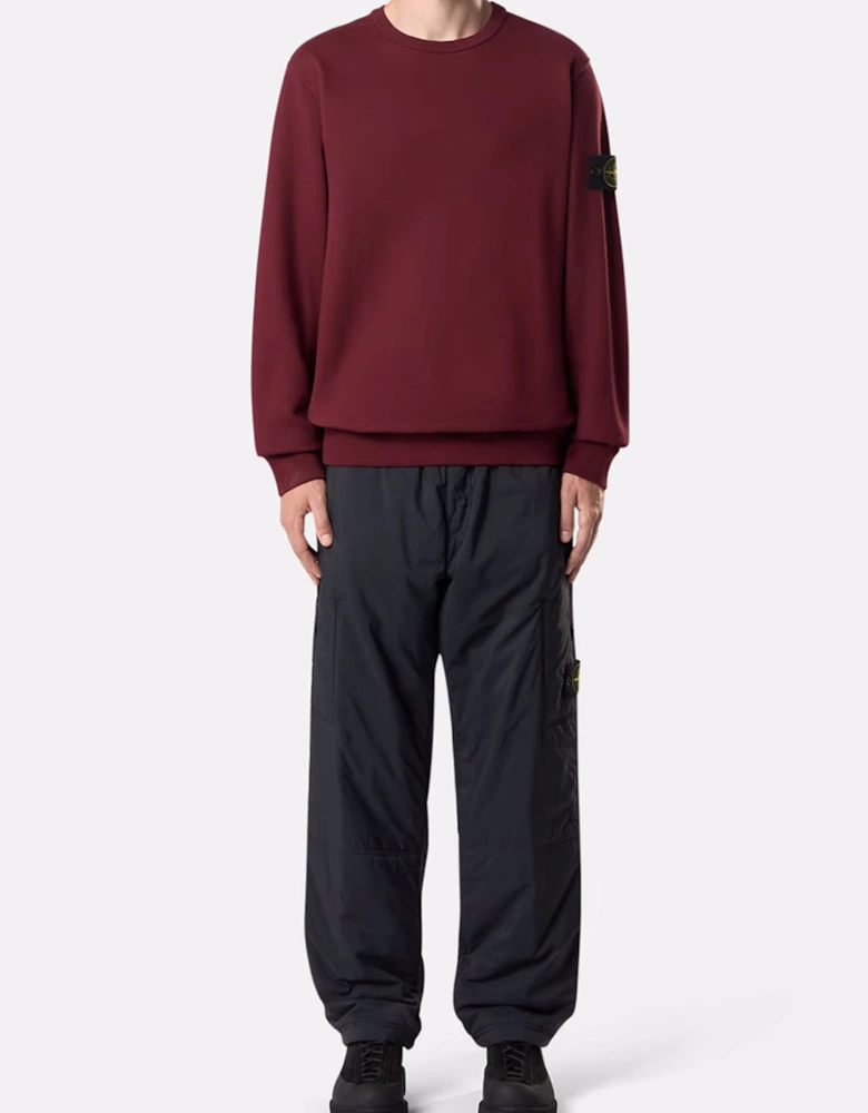 S0A20 Compass Badge Sweater Burgundy