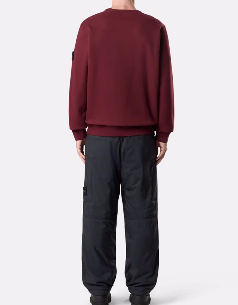 S0A20 Compass Badge Sweater Burgundy