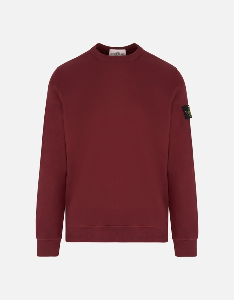 S0A20 Compass Badge Sweater Burgundy