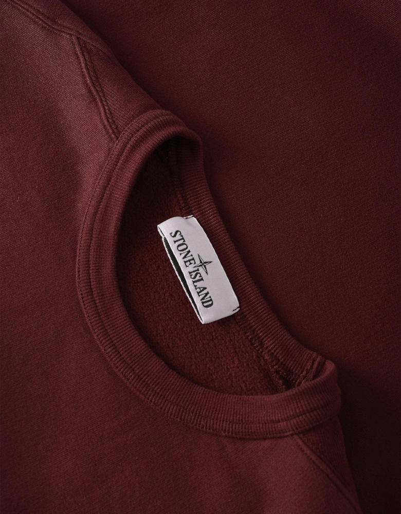 S0A20 Compass Badge Sweater Burgundy