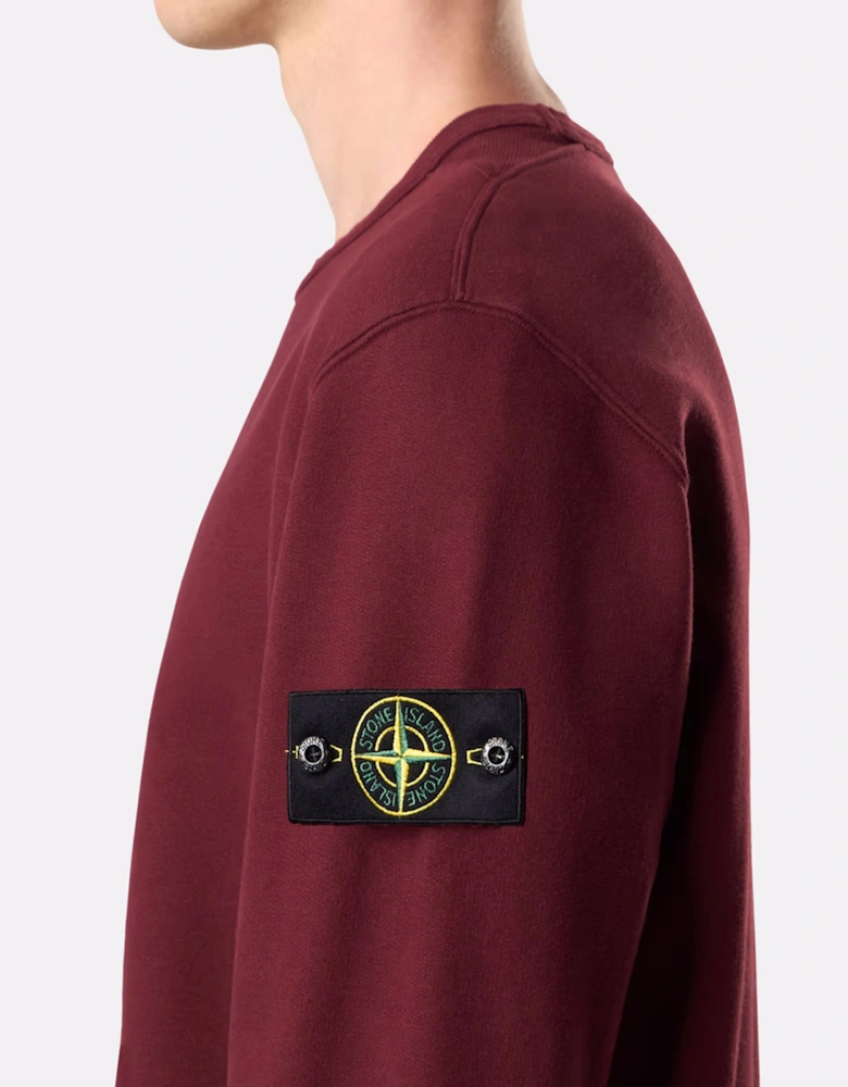 S0A20 Compass Badge Sweater Burgundy
