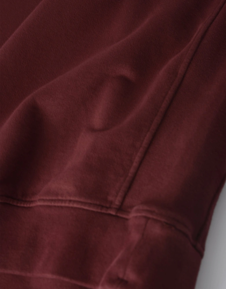S0A20 Compass Badge Sweater Burgundy
